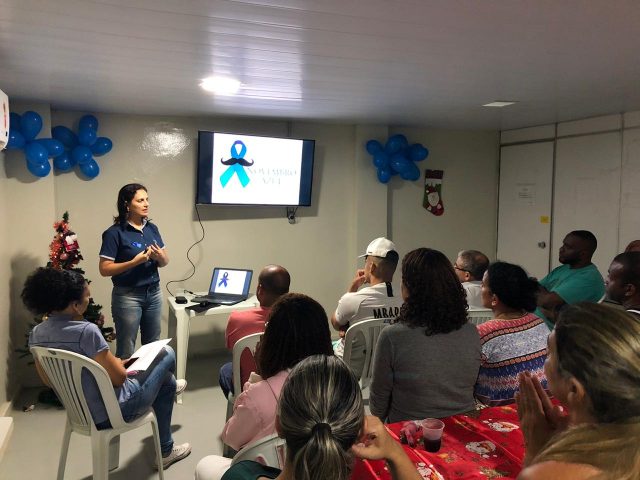 Funcionários recebem orientações de prevenção ao câncer de próstata